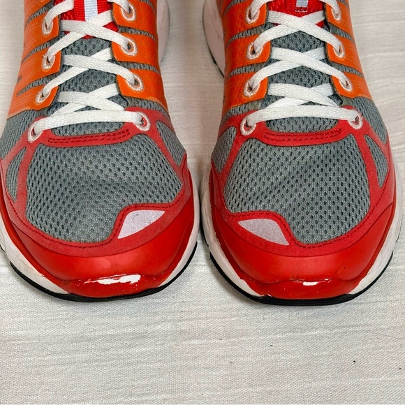 Nike Lunarlon Lunar Elite 2 FlyWire Running Shoes- Orange/Gray-Women Size 8.5 - Picture 2 of 9